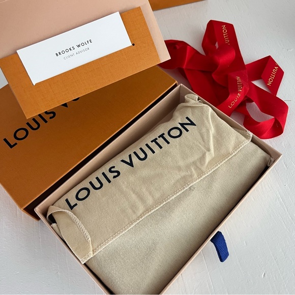 Louis Vuitton New Wave Calf Leather Long Wallet Wristlet NWT Black Noir Rainbow - Picture 8 of 10